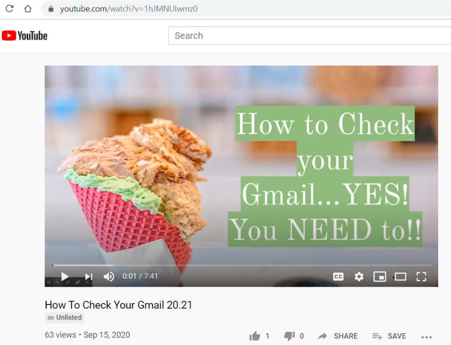 How to check your Gmail video thumbnail